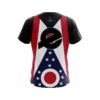 Ebonite Ohio Flag CoolWick Bowling Jersey - Image 2