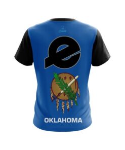 Alternative view of Ebonite Oklahoma Flag CoolWick Bowling Jersey