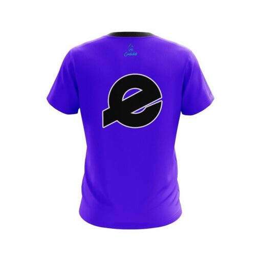 Ebonite Plain Purple CoolWick Bowling Jersey - Image 2