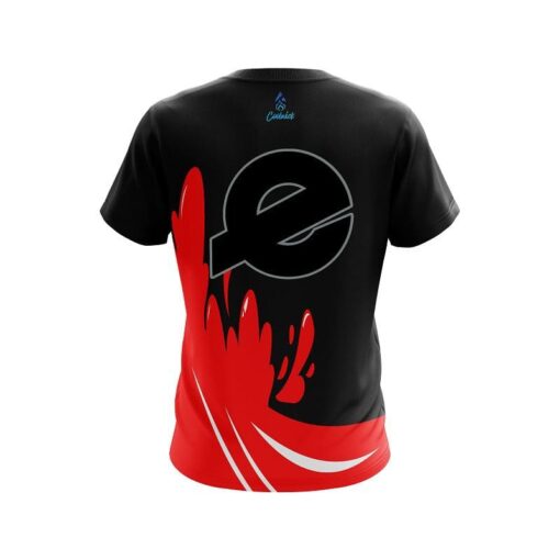 Ebonite Red Splash CoolWick Bowling Jersey - Image 2