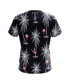 Alternative view of Plain Flamingo Palms CoolWick Bowling Jersey