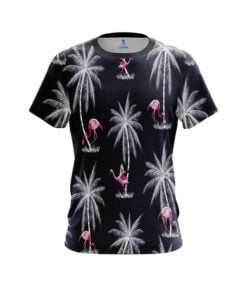 Plain Flamingo Palms CoolWick Bowling Jersey