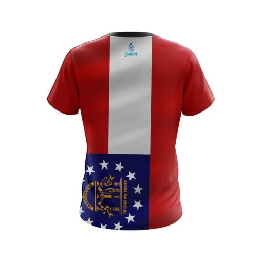 Georgia Flag CoolWick Bowling Jersey - Image 2