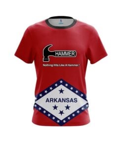 Hammer Arkansas Flag CoolWick Bowling Jersey