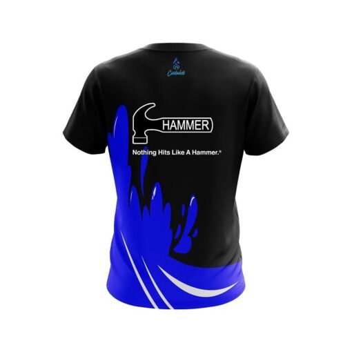 Hammer Blue Splash CoolWick Bowling Jersey - Image 2