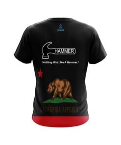 Alternative view of Hammer California Republic Flag CoolWick Bowling Jersey