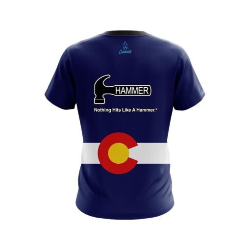 Hammer Colorado Flag CoolWick Bowling Jersey - Image 2