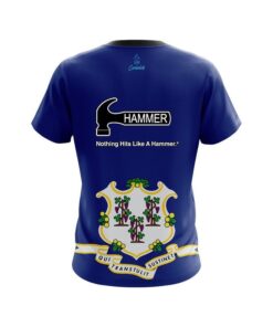 Alternative view of Hammer Connecticut Flag CoolWick Bowling Jersey