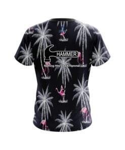 Alternative view of Hammer Flamingo Palms CoolWick Bowling Jersey