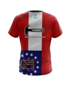 Alternative view of Hammer Georgia Flag CoolWick Bowling Jersey