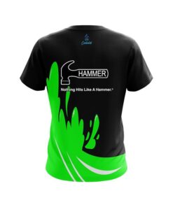 Alternative view of Hammer Green Splash CoolWick Bowling Jersey