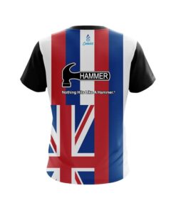Alternative view of Hammer Hawaii Flag CoolWick Bowling Jersey