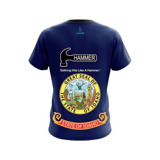 Hammer Idaho Flag CoolWick Bowling Jersey - Image 2