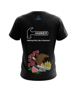 Alternative view of Hammer Illinois Flag CoolWick Bowling Jersey