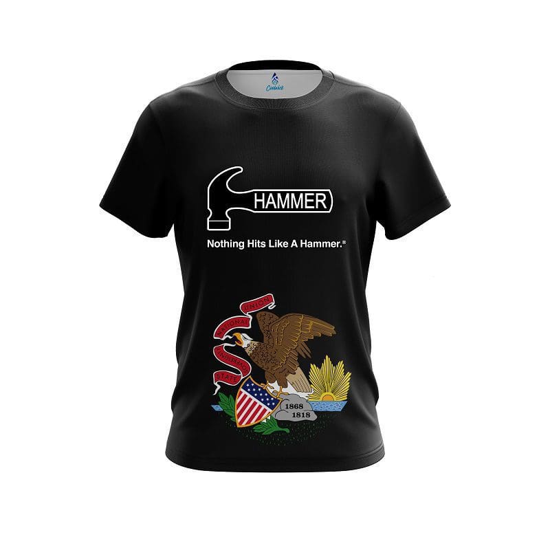 Hammer Illinois Flag CoolWick Bowling Jersey