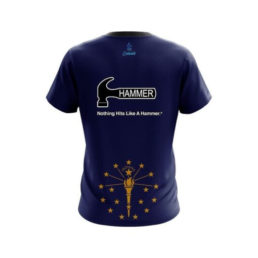 Hammer Indiana Flag CoolWick Bowling Jersey - Image 2