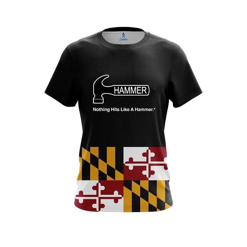 Hammer Maryland Flag CoolWick Bowling Jersey