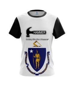 Hammer Masssachucets Flag CoolWick Bowling Jersey