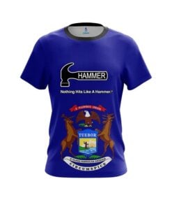 Hammer Michigan Flag CoolWick Bowling Jersey