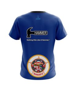 Alternative view of Hammer Minnesota Flag CoolWick Bowling Jersey