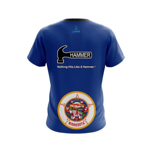 Hammer Minnesota Flag CoolWick Bowling Jersey - Image 2