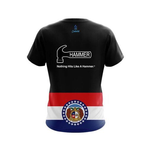 Hammer Missouri Flag CoolWick Bowling Jersey - Image 2