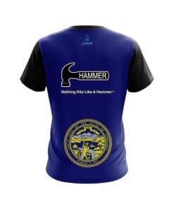 Alternative view of Hammer Nebraska Flag CoolWick Bowling Jersey