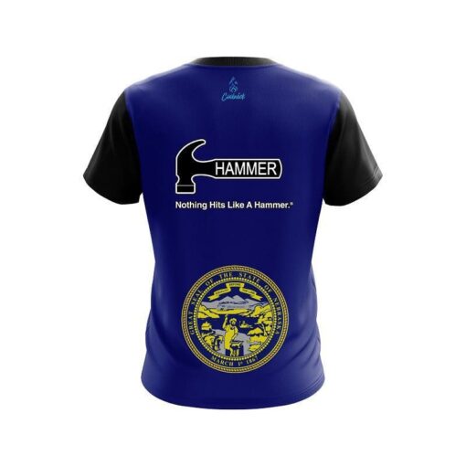 Hammer Nebraska Flag CoolWick Bowling Jersey - Image 2