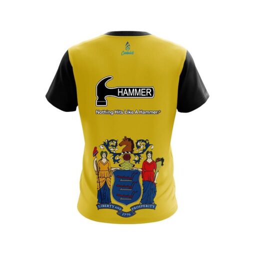 Hammer New Jersey Flag CoolWick Bowling Jersey - Image 2