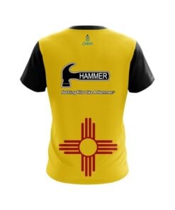 Alternative view of Hammer New Mexico Flag CoolWick Bowling Jersey