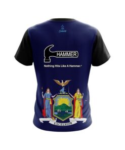 Alternative view of Hammer New York Flag CoolWick Bowling Jersey