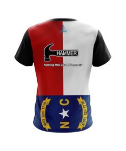 Alternative view of Hammer North Carolina Flag CoolWick Bowling Jersey
