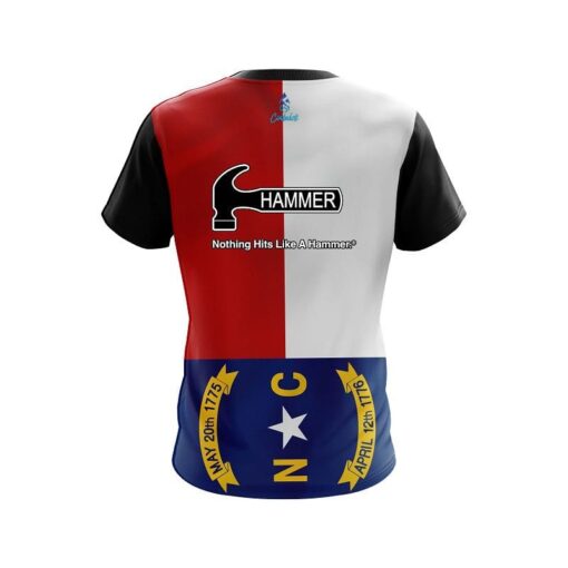 Hammer North Carolina Flag CoolWick Bowling Jersey - Image 2