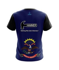 Alternative view of Hammer North Dakota Flag CoolWick Bowling Jersey