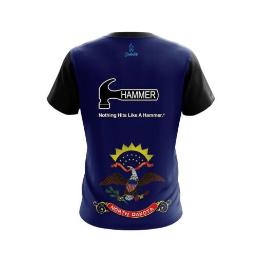 Hammer North Dakota Flag CoolWick Bowling Jersey - Image 2