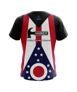 Alternative view of Hammer Ohio Flag CoolWick Bowling Jersey