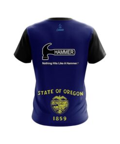 Alternative view of Hammer Oregon Flag CoolWick Bowling Jersey
