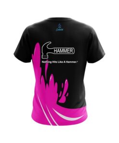Alternative view of Hammer Pink Splash CoolWick Bowling Jersey