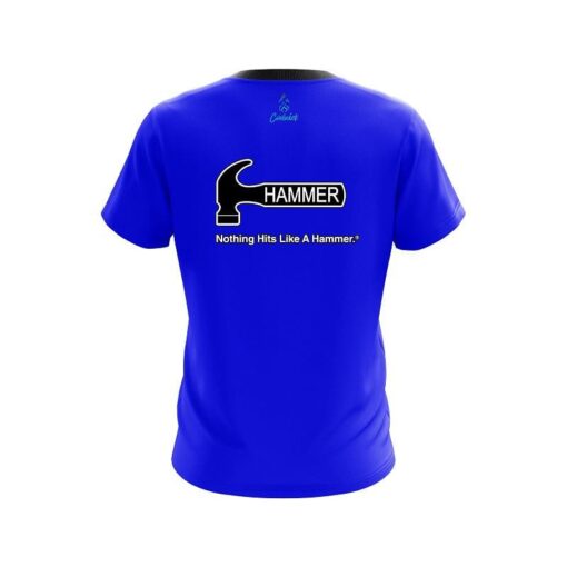 Hammer Plain Blue CoolWick Bowling Jersey - Image 2