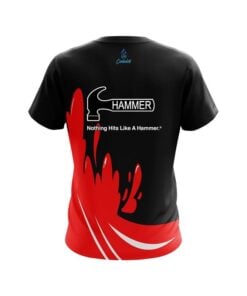 Alternative view of Hammer Red Splash CoolWick Bowling Jersey