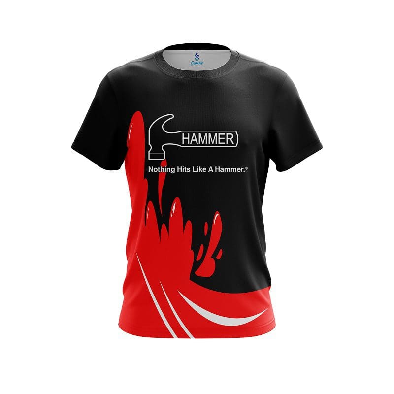 Hammer Red Splash CoolWick Bowling Jersey