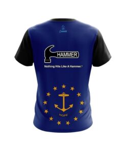 Alternative view of Hammer Rhode Island Flag CoolWick Bowling Jersey