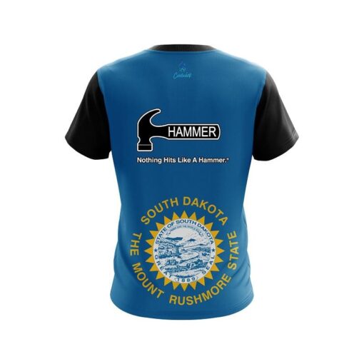 Hammer South Dakota Flag CoolWick Bowling Jersey - Image 2