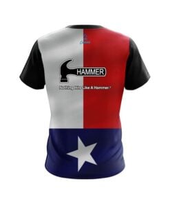 Alternative view of Hammer Texas Flag CoolWick Bowling Jersey