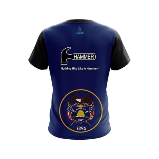 Hammer Utah Flag CoolWick Bowling Jersey - Image 2