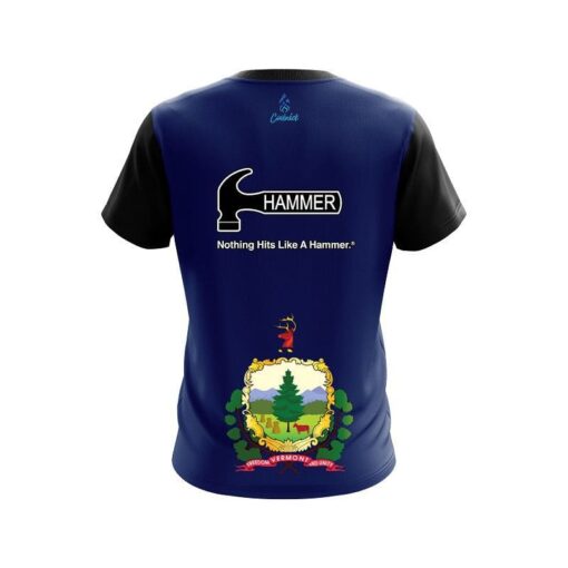 Hammer Vermont Flag CoolWick Bowling Jersey - Image 2