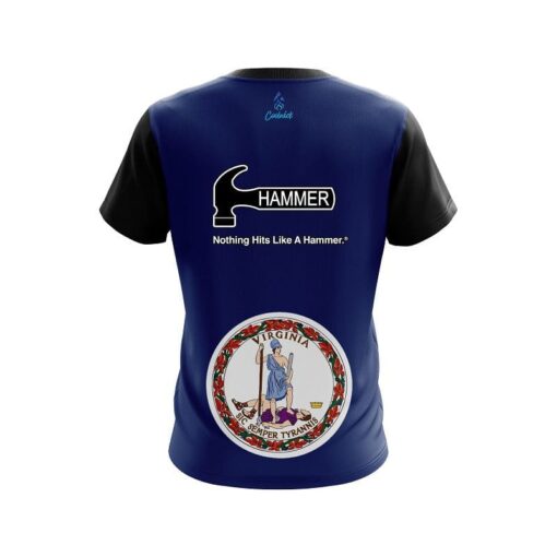 Hammer Virginia Flag CoolWick Bowling Jersey - Image 2
