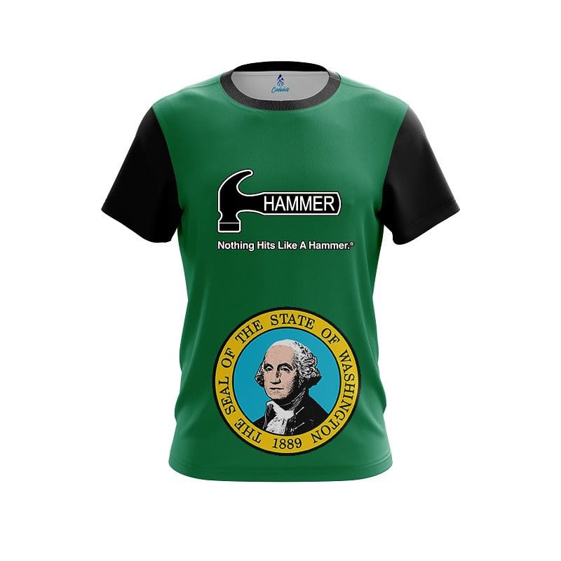Hammer Washington Flag CoolWick Bowling Jersey