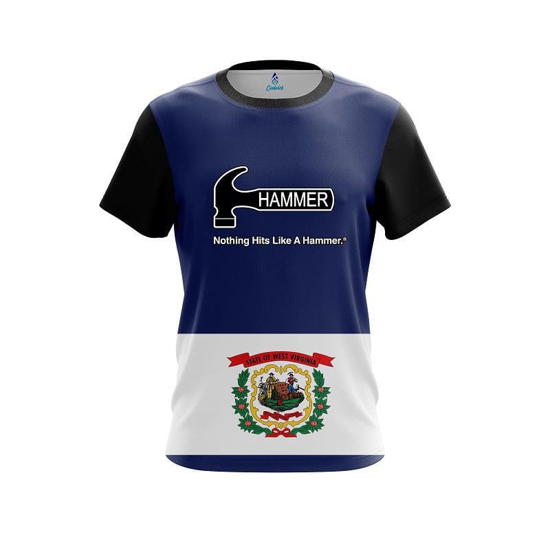 Hammer West Virginia Flag CoolWick Bowling Jersey