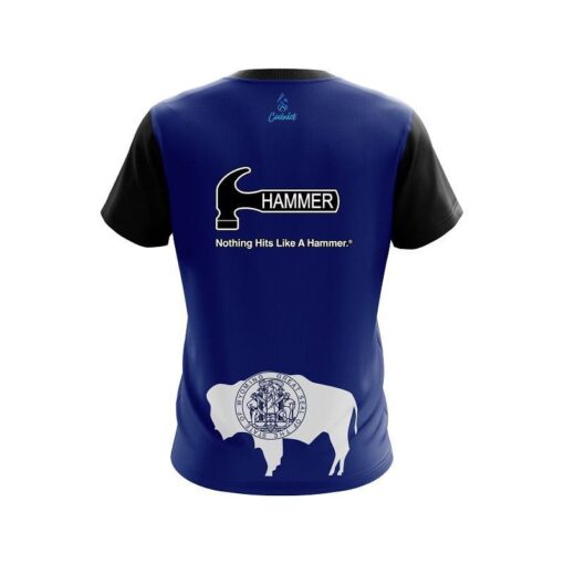 Hammer Wyoming Flag CoolWick Bowling Jersey - Image 2